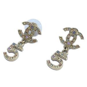 CHANEL No. 5 - Gold Hardware Rhinestones Earrings 430-082525